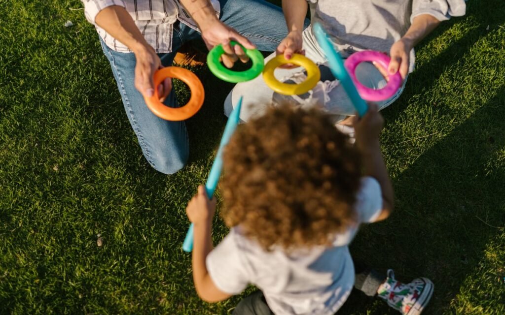 niña jugando